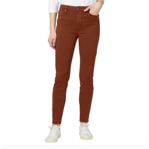 Buffalo Tencel High Rise Soft Stretch Skinny Jeans - Rust Red/Orange